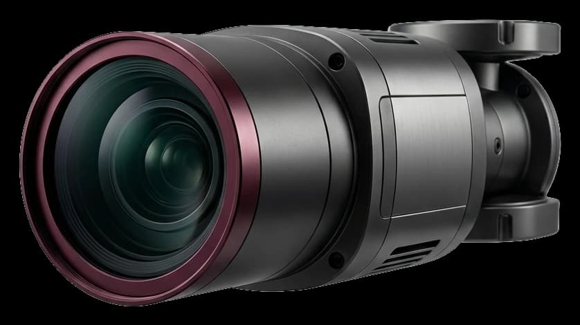 Cámara profesional de videovigilancia de alta precisión con óptica multicapa